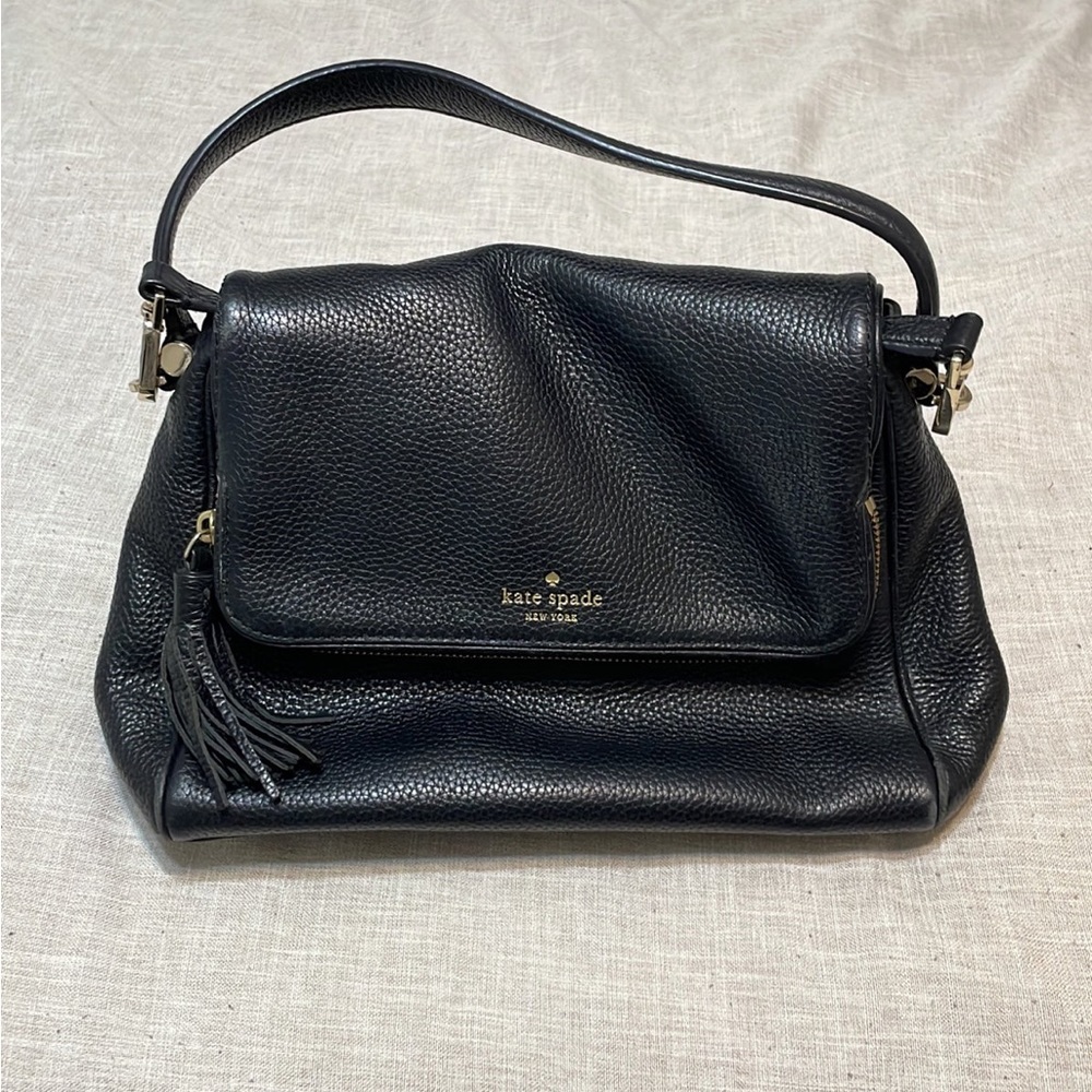 Black Kate Spade crossbody purse